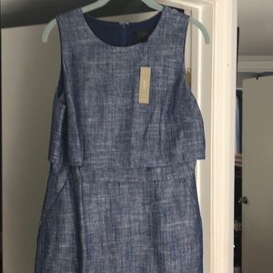 JCrew Navy Tweed suit dress size 8